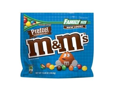 M&M'S Pretzel Chocolate Candies 436g Bulk Party Bag - Lollies 'N Stuff