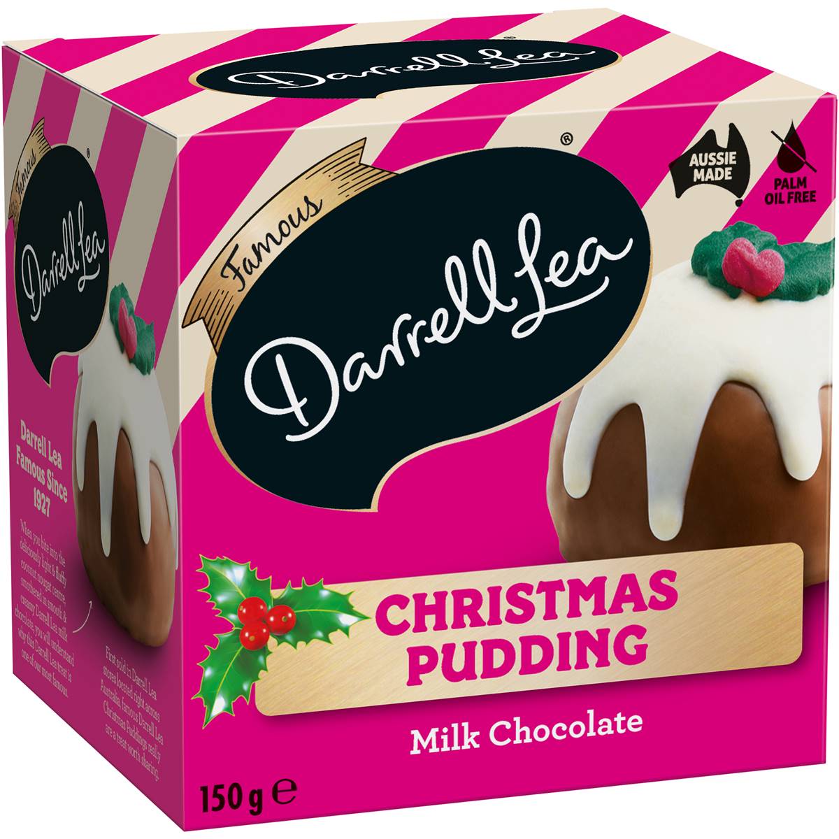 Darrell Lea Milk Chocolate Nougat Pudding 150g Box