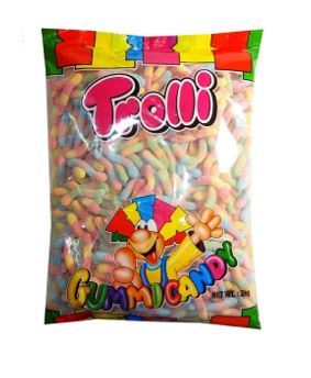 Trolli Brite Crawlers Gummi Candy 2kg Bulk Bag - Lollies 'N Stuff