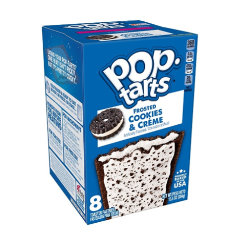 Pop Tarts Frosted Cookies & Creme Flavoured 384g Box