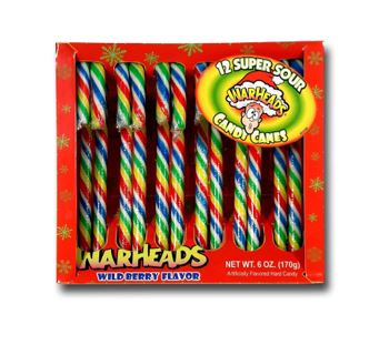 Warheads Candy Canes 