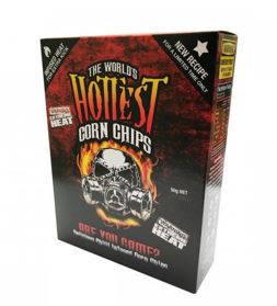 The World's Hottest Corn Chips Extreme Heat 50g Box