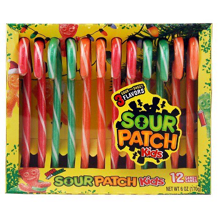 Sour Patch Kids Candy Canes 