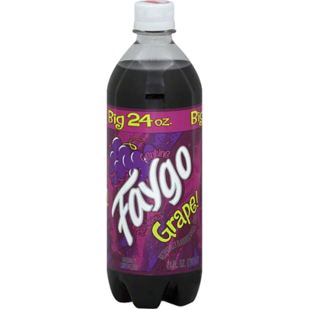Faygo Grape Flavoured Soft Drink Soda 710mL Bottle