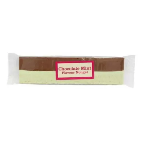 The Real Candy Co Chocolate Mint Nougat Bar Slab 130g Bar - Lollies 'N ...