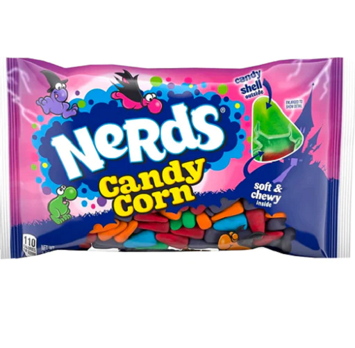 Wonka Nerds Candy Corn Soft and Chewy Flavoured Candy 227g Packet