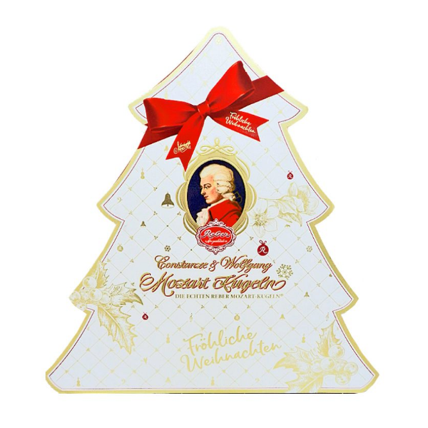 Reber Mozart Filled Chocolates Christmas Tree Gift Box 240g