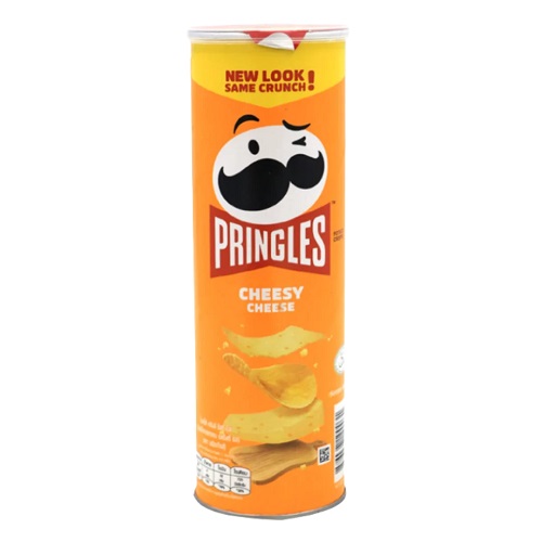 Pringles Cheesy Cheese Flavour Potato Crisps Chips 158g Containers ...