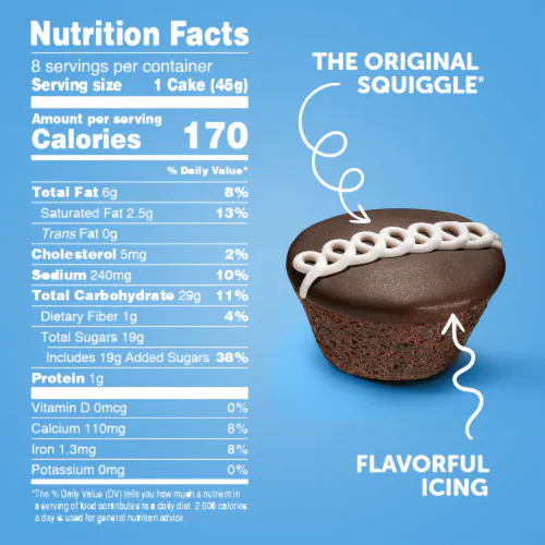 Hostess Cup Cakes Chocolate Cake With Creamy Filling Single 45g