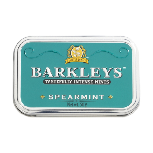Barkleys Classic Mints Spearmint Tastefully Flavoured Intense Mint Tin ...