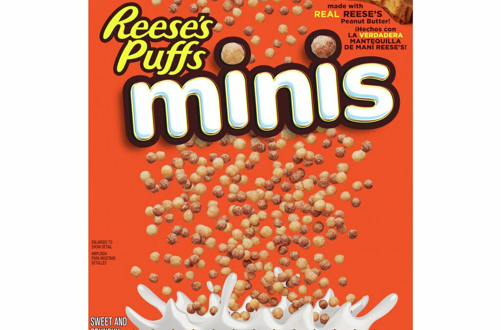 Reese’s Reeses Puffs Minis Peanut Butter Flavoured Cereal 331g Box