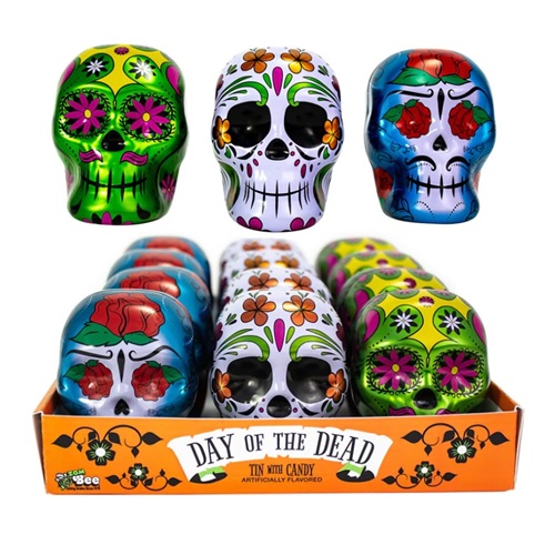 Halloween Day Of The Dead Candy Tin 17g