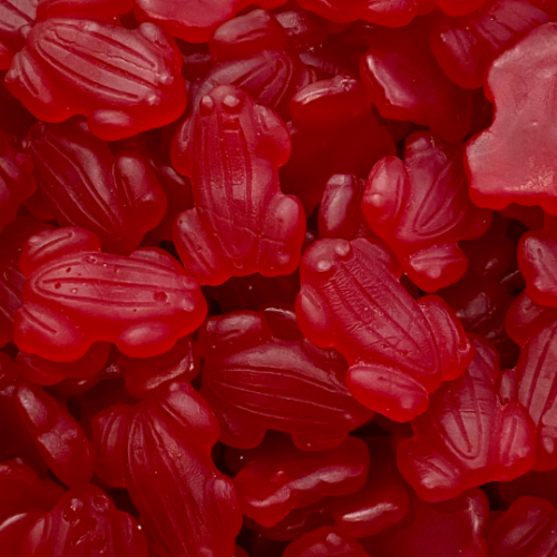 150g Bulk Bag Allen's Allens Gummy Red Frogs Candy Raspberry Flavoured ...